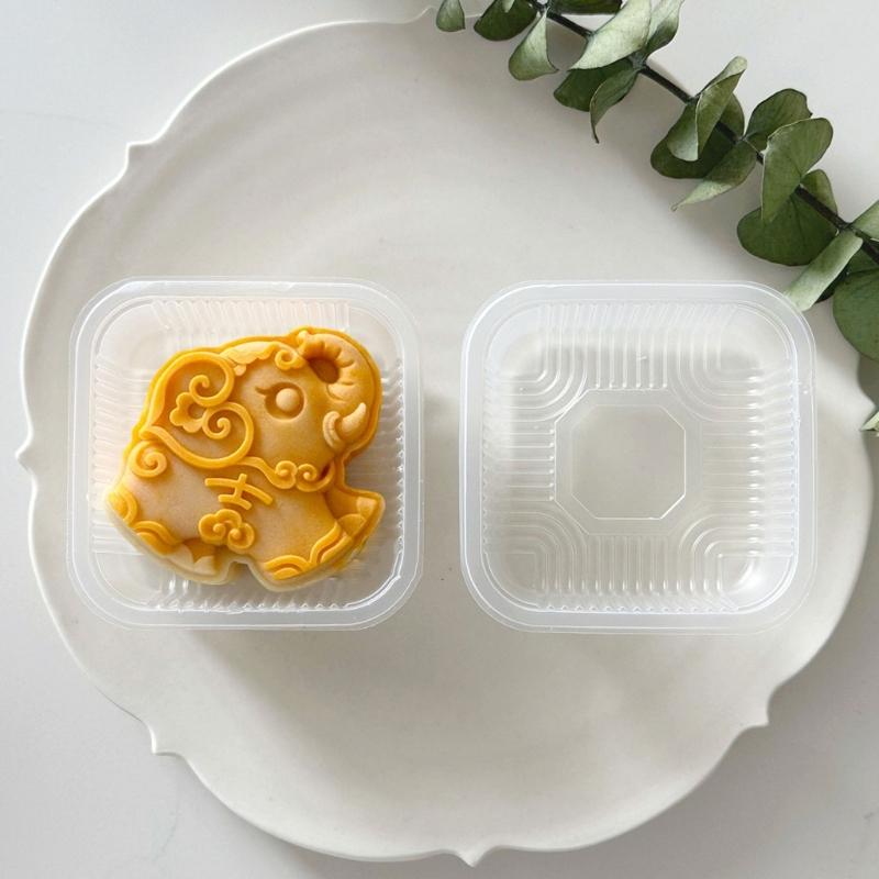 Schöne Pastetenstempel mit Elefantenmuster Traditioneller Mondkuchen-Hersteller mit einzigartigem Muster für Backliebhaber