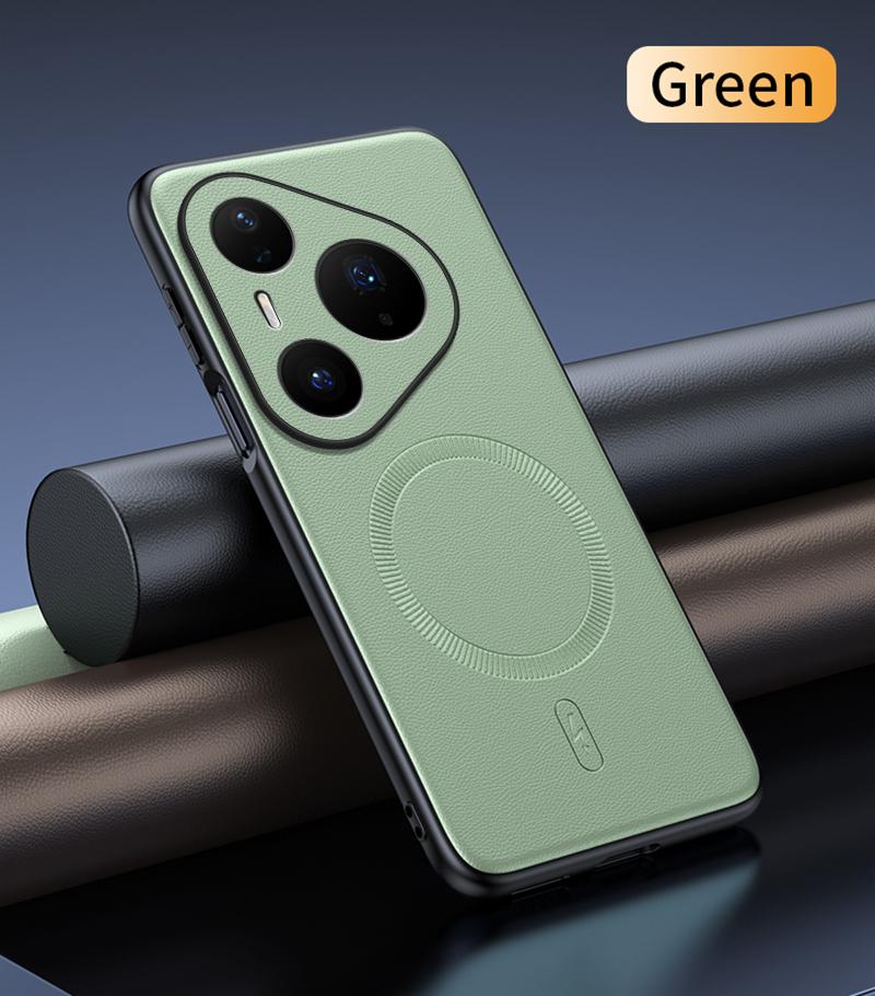 For Huawei Pura 80 Pro Case Magnetic Leather Shield Cover High Quality Anti-Fingerprint Non-Slip PC+TPU