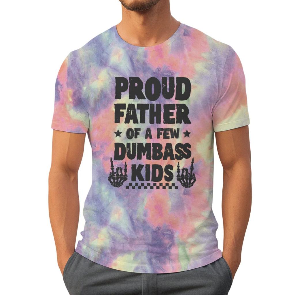 Vatertags-T-Shirt für Männer Stolzer Vater Mode Lässig Grafik-T-Shirts Batik Retro Vintage Sommer Tops Neue Herrenbekleidung