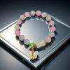 2025 Jadeite Green Jade Rabbit Bracelet: High-End Chinese Style, Year of the Snake, Elegant Women's Niche Beaded Design
