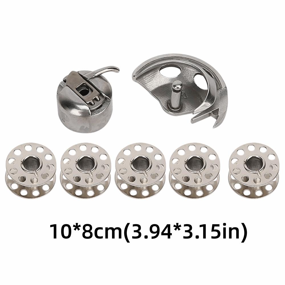 7pcs Iron Sewing Machine Bobbin Case Compatible Set Sewing Machine Hook  Old Style Machines