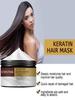 Keratin Hair Care Mask Magically Repairs Damage, Curls Hair Care, Glossy, Smooth, Straightened Professional Hair Care, Deep Moisturizing, And Smooth