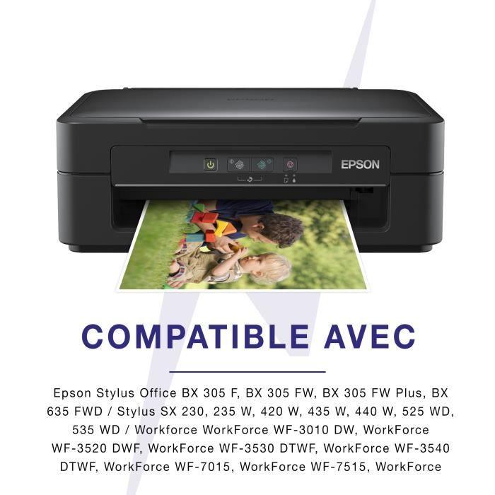 Cartouches d'encre - TONERMEDIA - T1295 - Pack de 10 - Compatible Epson - Multi-couleurs