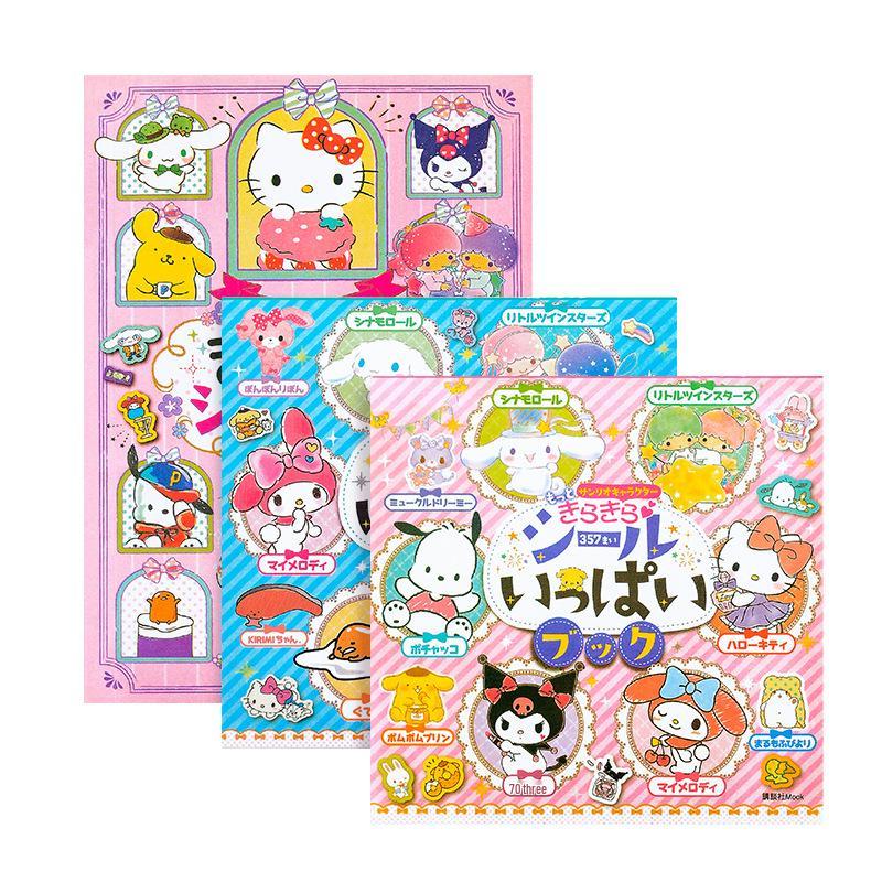Korean SL-20 Sticker Book: Melody, Cinnamoroll, Pompompurin Planner Decorations