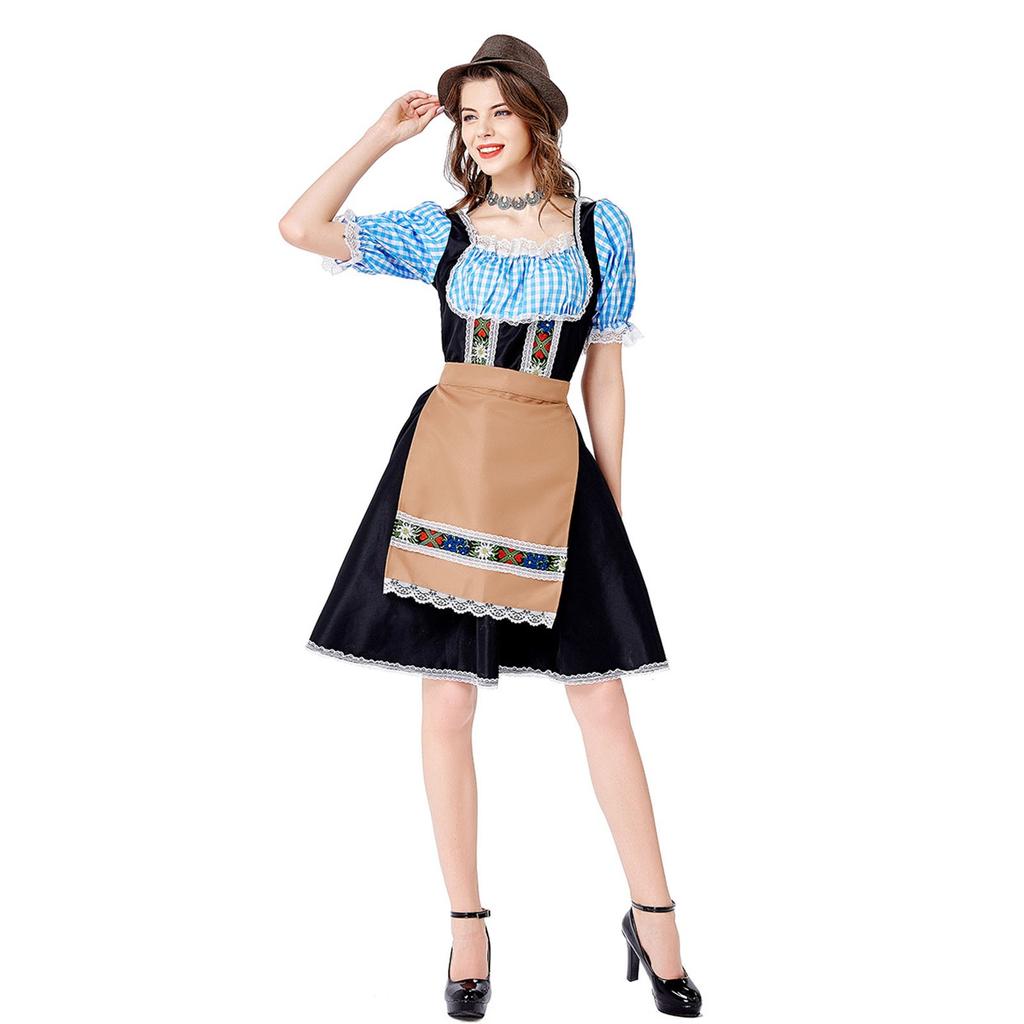 German Oktoberfest Carnival Costume Women's Sheath Dress Sexy Stage Costume