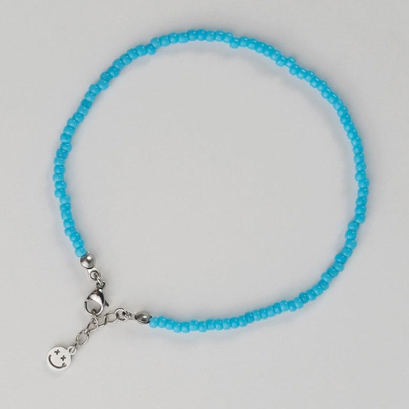 

BICYCLE TROPHY Pickman Daily Beads Anklet 03 (SKY / 3mm Miyuki Beads) L