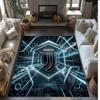 Juventus FC Printed Flannel Area Rug Non Slip Soft Polyester Floor Carpet Indoor Decor Mat for Bedroom Living Room Sofa