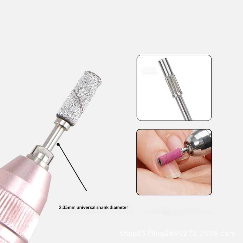 50 Pcs 3.1Mm Mini Nail Sanding Bands Uv Gel Acrylic Polish Remover Nail Tool Set 120/150/180/240 Grit