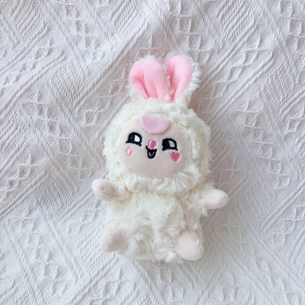 Cute Rabbit Plush Keychain With Embroidery Design For Kids And Collectors
