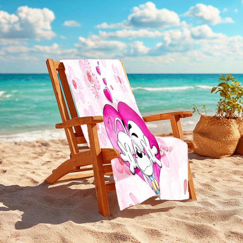 Love Friendship Beach Towel,quick Drying Absorbent Beach Toweloutdoor Sports Swimming Beach Towelsoft And Comfortable