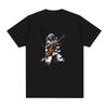 Moon Astronaut T-Shirt Men Women Plus Size Fashion O-Neck Casual Streetwear Breathable Oversized Printed Loose Unisex Tees