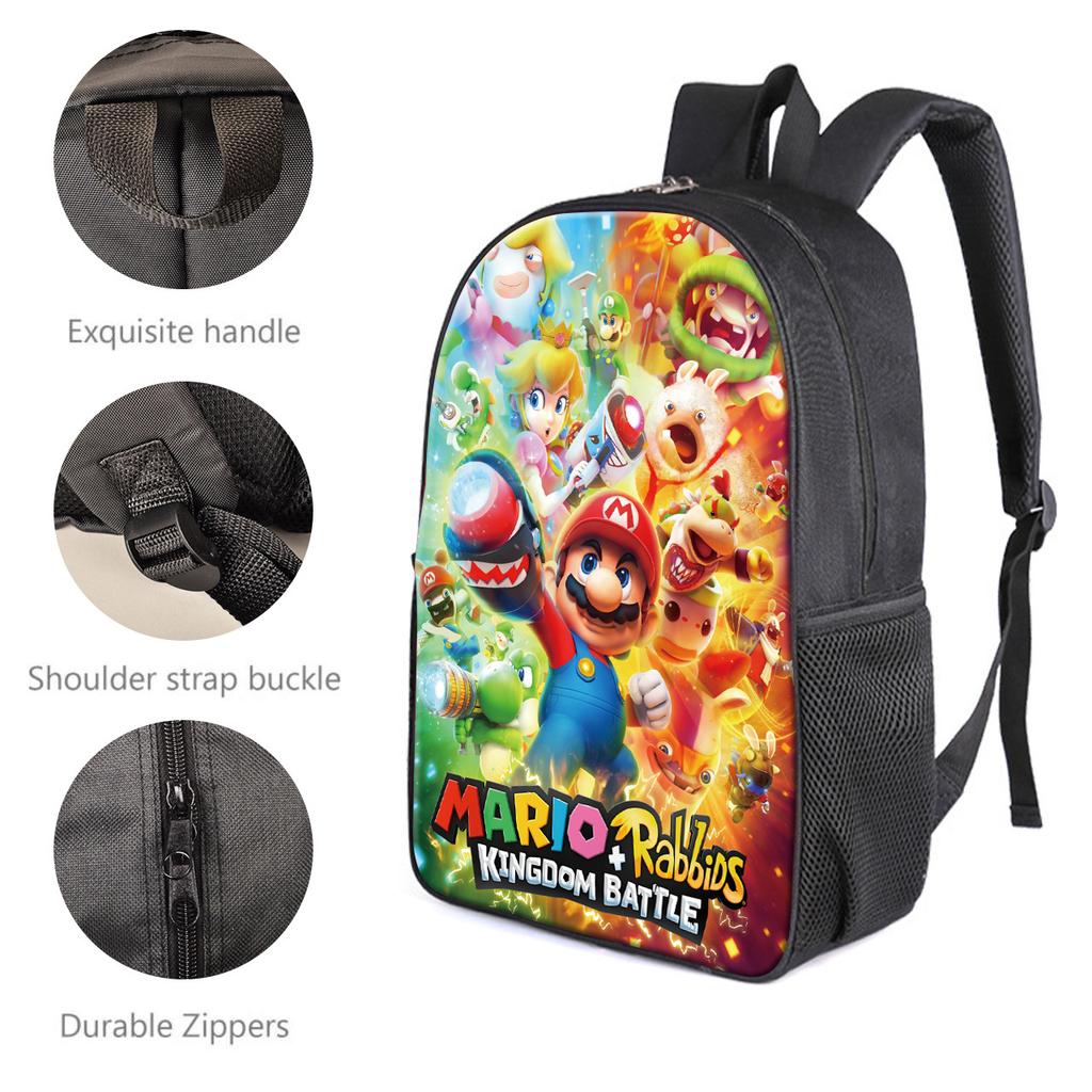 Three-Piece Schoolbag, Primary And Secondary School Students Cartoon Backpack, Children'S Schoolbag, Pencil Bag, Satchel.