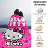 1pc. Hello Kitty Cute Cartoon Pink Blanket - Perfect for Home, Office, Outdoor Use, Gift Idea, Suitable for All Seasonsz041723