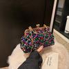 Sequin Evening Bag For Women With Chain Strap And Lock Closure For Party And Night Out