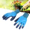 2 Pair Latex Gardening Gloves Waterproof Fishing Gloves Working Gloves  Fishing and Handling Use