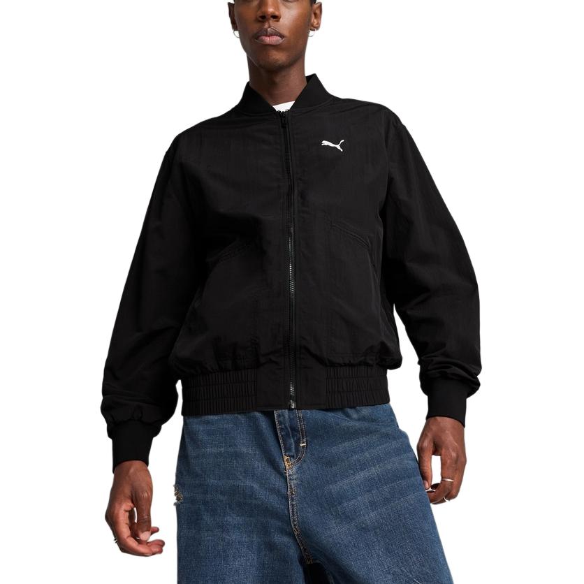 Puma Klasse Bomber Warm Bequem Atmungsaktiv Winddicht Langarmjacke Herren Jacke Schwarz 629903-01