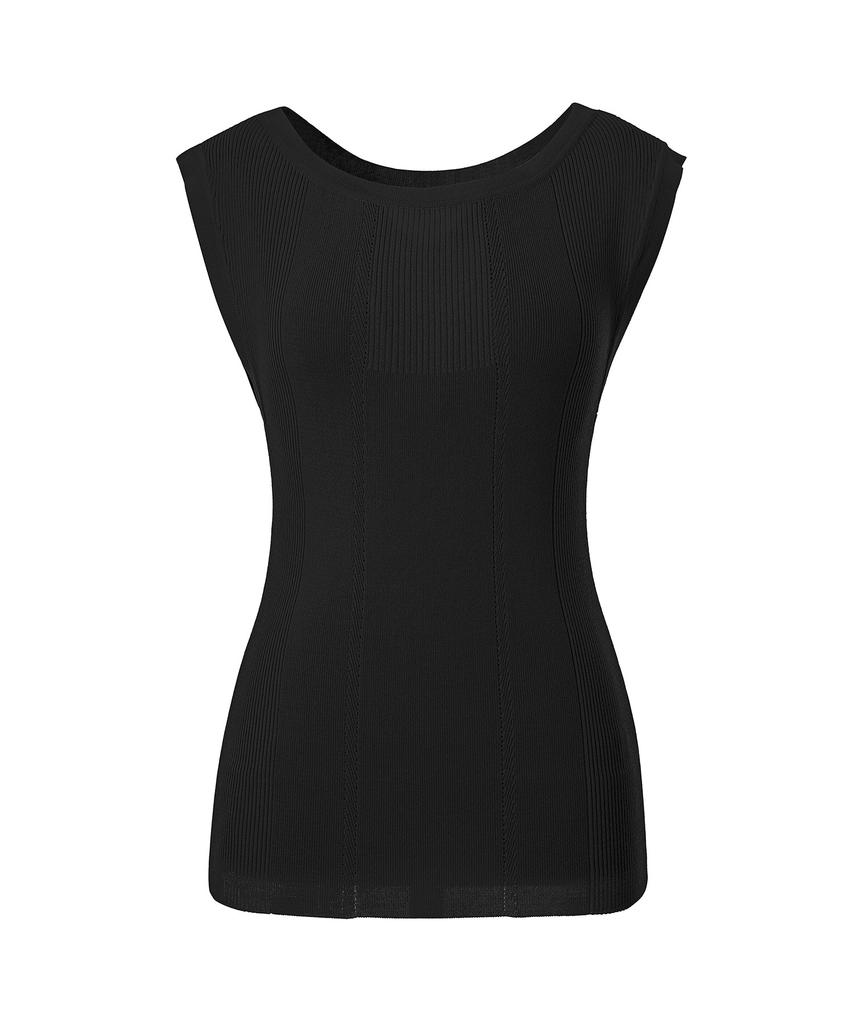 SOUP Ribbed Cap Sleeve Knit (Oa5Skt1)