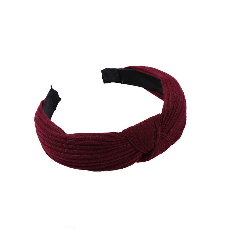 Bohemian Style Wide Knotted Fabric Headband for Women