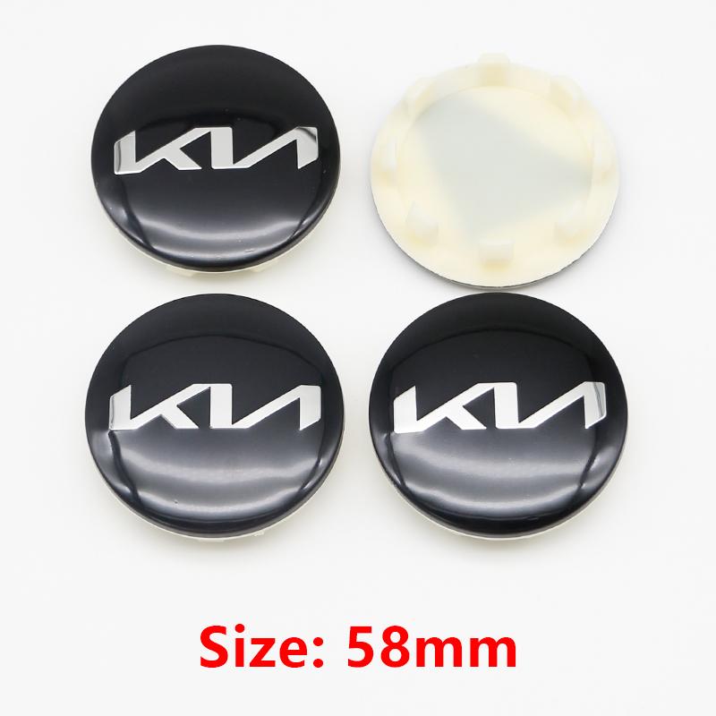 WLCT1 4pcs 58mm Car Wheel Center Hub Caps Auto Accessories For KIA Rio K3 K5 Sportage K6 Picanto Optima Ceed 3 4 Sorento Sorento KX1