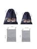 Portable Travel Shoe Bags, Large Drawstring Shoes Pouch Storage Translucent Organizer Bags