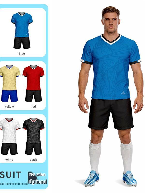 Adult Football Kit: Quick-Drying, Moisture-Wicking, Fast-Drying Short Sleeve Sportswear