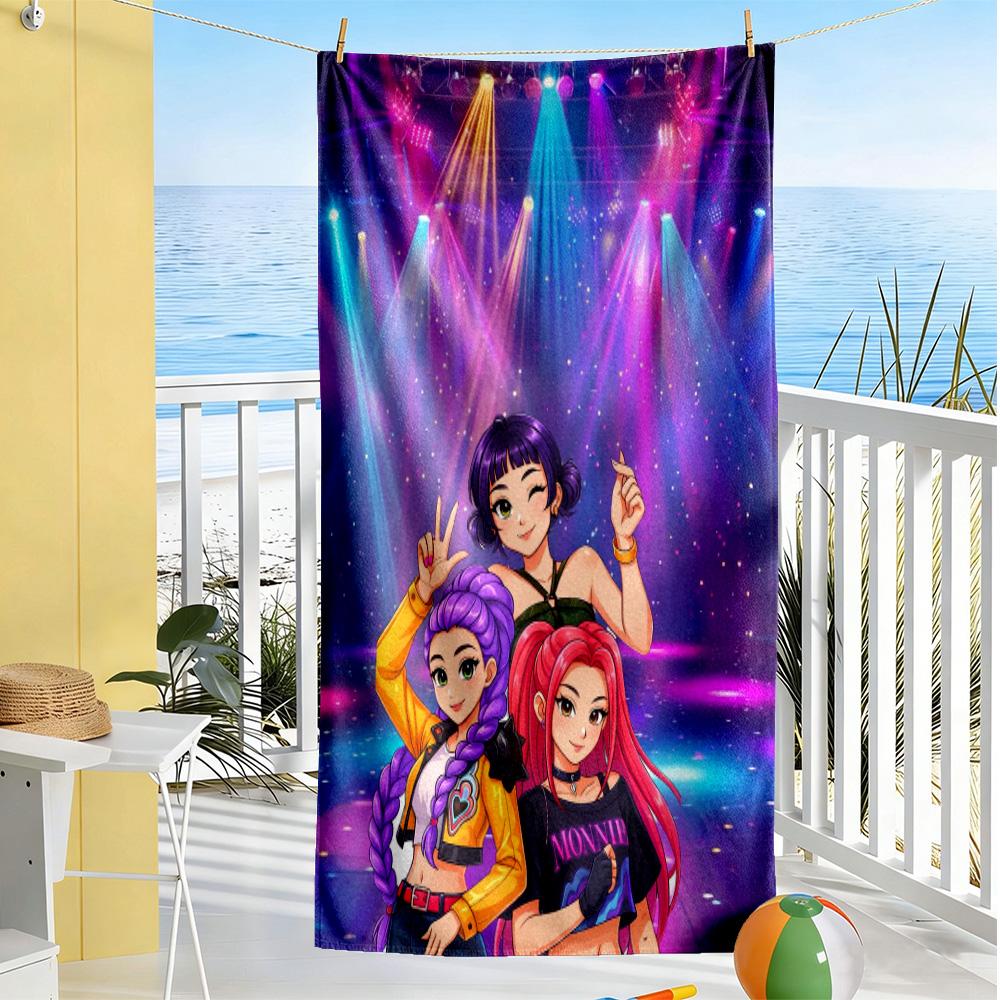 Galactic Glamour Squad Beach Towel Super Soft & Absorbent Comfortable Lightweight