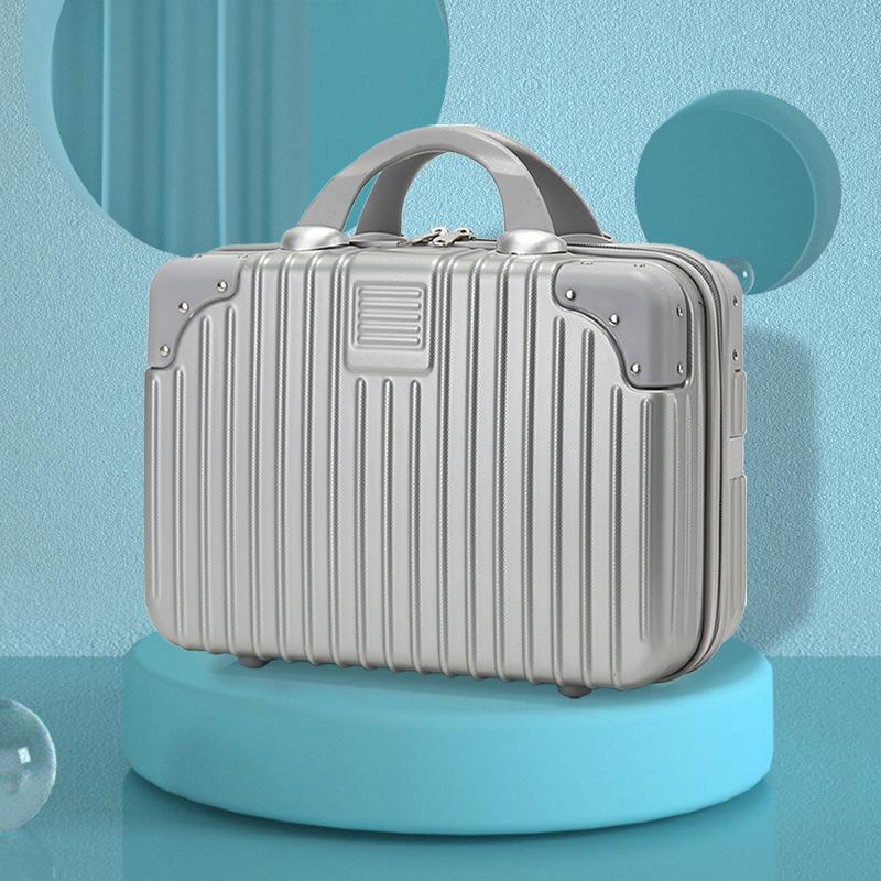 New Minimalist Style Portable Suitcase 14 Inch 16 Inch Makeup Box with Small Mini Travel Password Box Storage Bag As A Souvenir