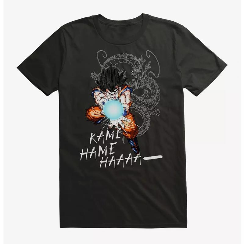 Nuova T-shirt Estiva Classica Giapponese Dragon Ball Cartone Animato Anime Oversize HighStreet Vintage Vestibilità Larga Manica Corta