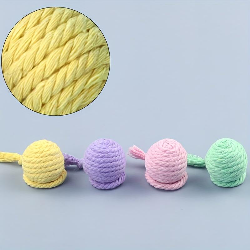 Cat Toy Balls with Ropes, with Bell Built-in Rolling Balls and Make Sounds for Kittens To Play With