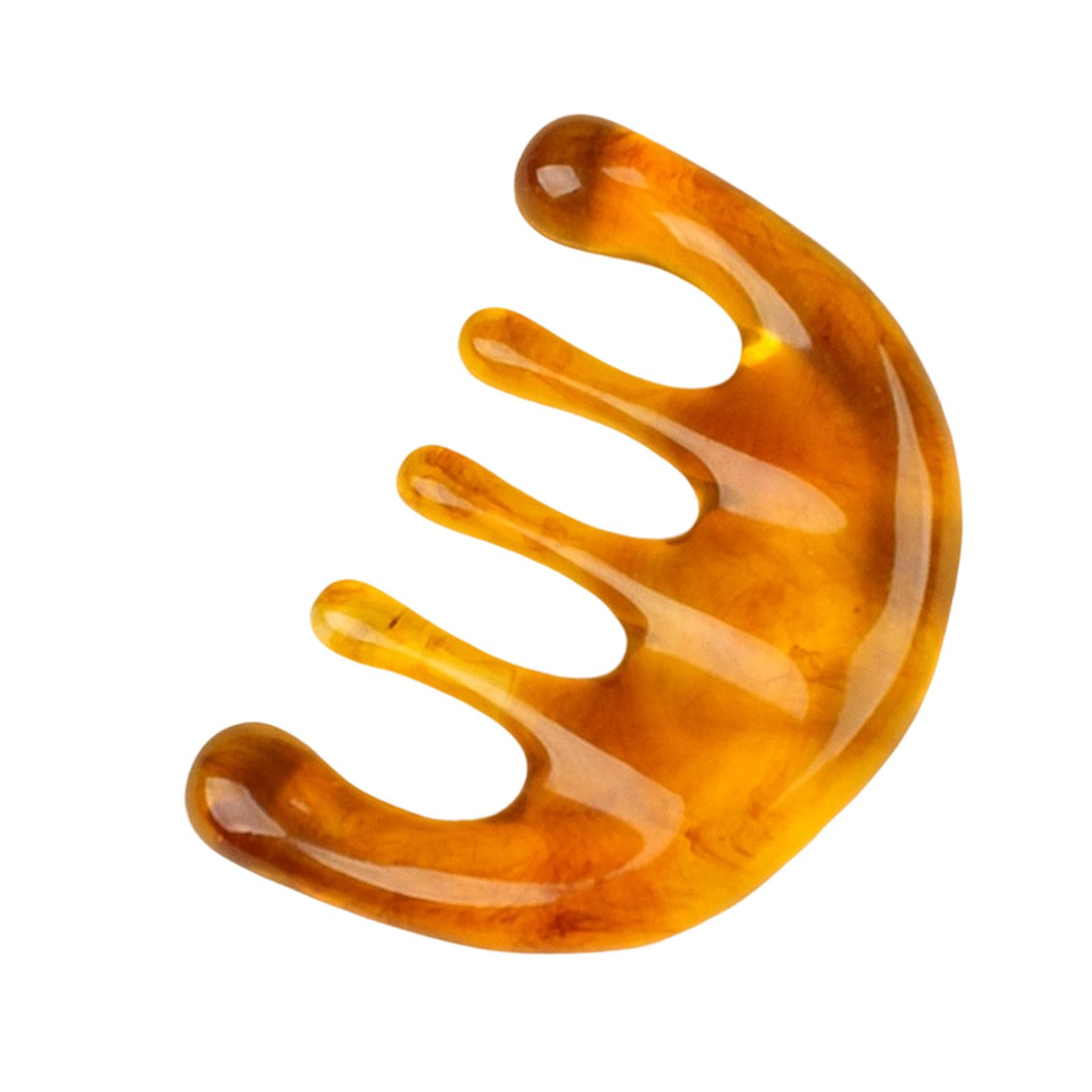 

Portable Resin Scalp Massage Comb With 5 Prong For Tension Relief And Improved Circulation Head Relaxing різнокольоровий