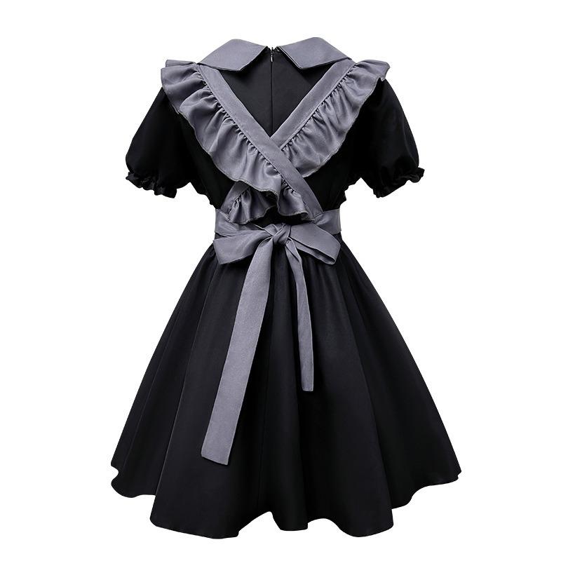 New Grey Maid Suit Anime Cosplay Suit Soft Girl Maid Uniform Skirt