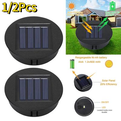 LED Solární Světla Náhradní Vrchní Díly Solární Panel s Vypínačem Díly Vodotěsné Zahradní Osvětlení Příslušenství