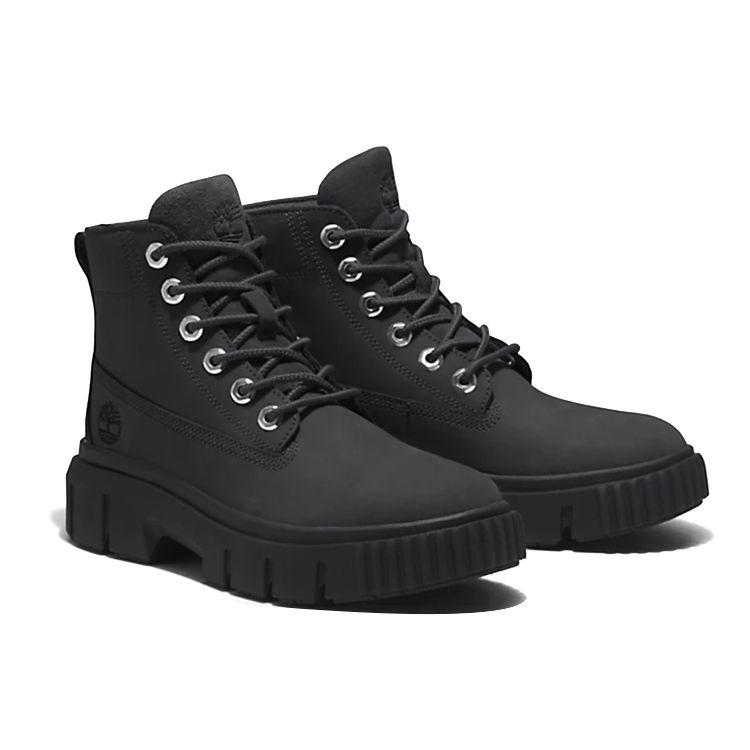 Timberland Greyfield Lace-Up Waterproof Durable Casual Comfortable Short Boots Women Boots Black A5RNG001