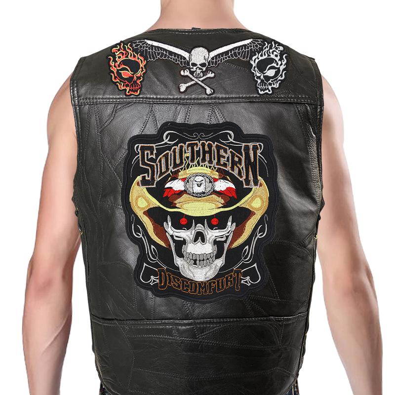

Trendy Men s And Denim Horse Oversized Embroidered Vest With Sleeveless Personalized Casual Camisole Braiding the thread Braiding the thread 08-1 S чёрный