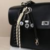 PVC Leather Baseball Pendants Zinc Zinc Alloy Versatile Bag Charm Rugby Tassel Keychain  Girls