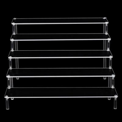 Clear Ladder Tier Acrylic Rack Figure Desktop Display Stand Holder