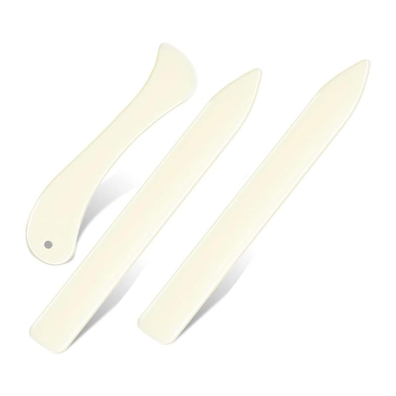 Ensemble de plioirs en papier 2/3 pièces Pliures Os Courbes et Droites Outil de Pliage de Papier pour Dossier Outil de Pliage de Papier DIY Outil de Reliure Fait Main Maroquinerie