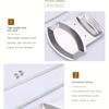 Stainless Steel Lid & Spoon Holder with Drip Tray, Detachable Pot Lid Organizer for Kitchen Storage