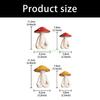 24TE Resin Meditations Mushroom Figurine Garden Mushroom Decors Statue Sculptures
