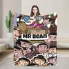 Mr Beans Warme Weiche Decken Reise Plüsch Überwurf Flauschige Außen Flannel Bettdecke Sofa Bettbezug