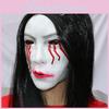 Eye Sadako Bleeding Mask Wig Cosplay Ghost Halloween Party Performance Stage
