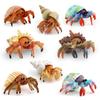 Simulation Marine Animal Pvc Hermit Crabs Sculpture For Kids Learning And Decorative Collection