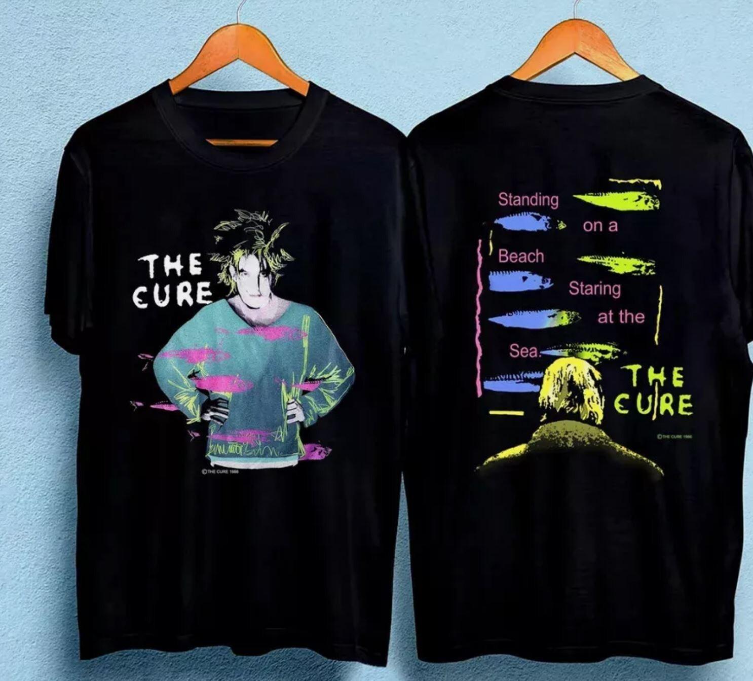 

1986 The Cure Стоя на пляже, глядя на море Футболка Унисекс Футболка M