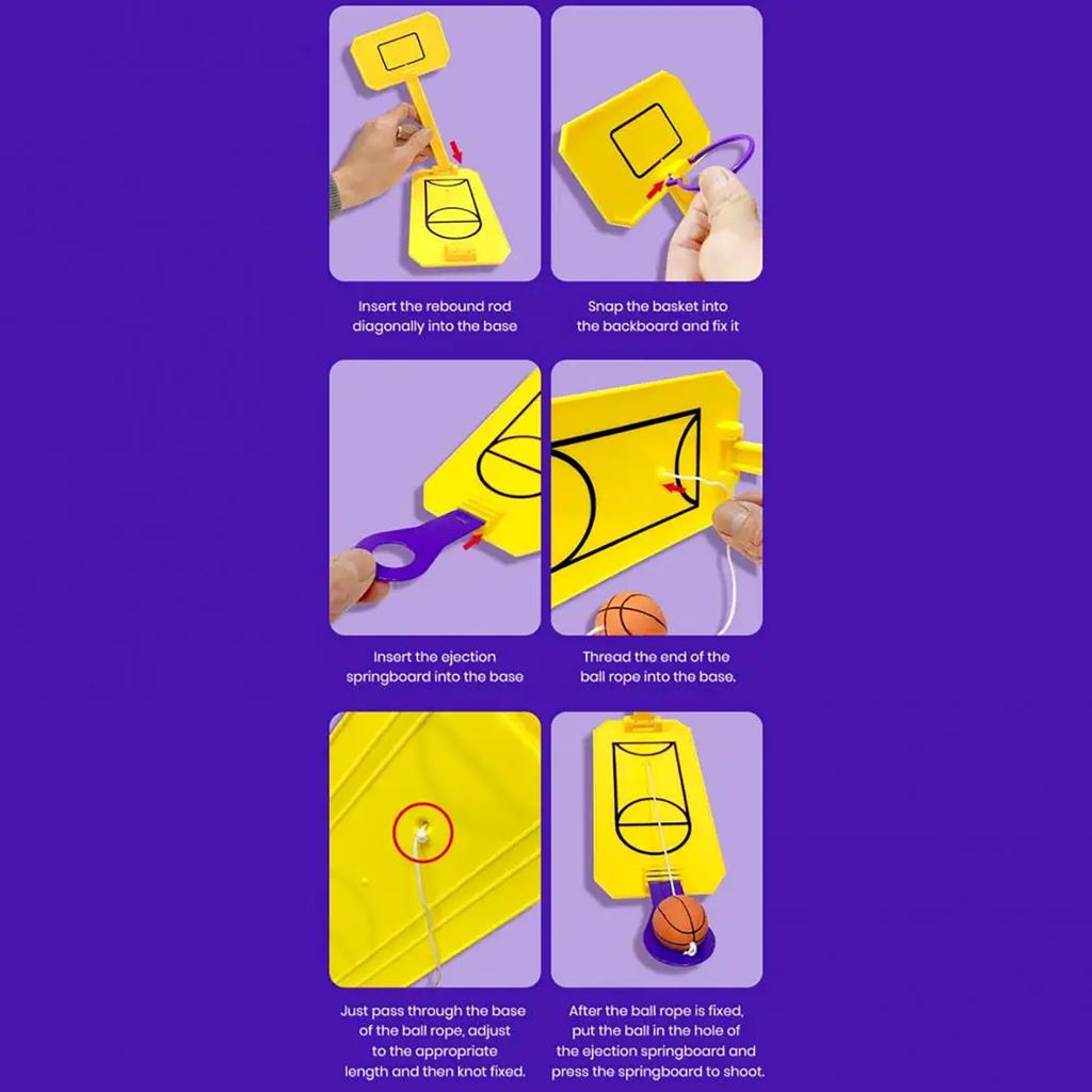 1 peça Brinquedo Educativo Interativo Infantil Máquina Criativa de Jogo de Basquete de Mesa, Brinquedo de Aro de Basquete Mini, Brinquedo de Lazer Indoor