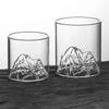 1/2/4pcs Japanese Mountain Whiskey Glass,200/300ML Transparent Beer Water Cup for Bar Party,Multipurpose Coffee Cup Glassware
