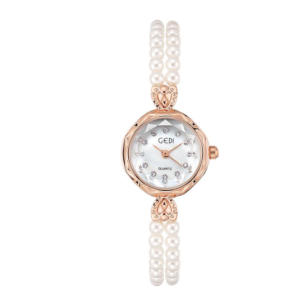 

Gadi Vintage Style Pearl Lady Watch With Quartz Movement Waterproof For Women