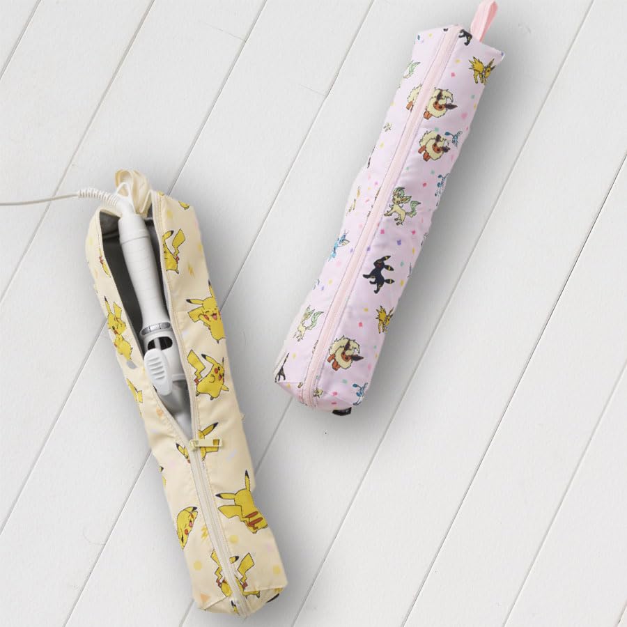 Pokemon Hair Iron Case Eevee Friends Pokemon Pikachu Cute Heat Resistant Hair Iron Pouch Uchwyt na żelazko Uchwyt na żelazko Wiszący Towary podróżne Podróż