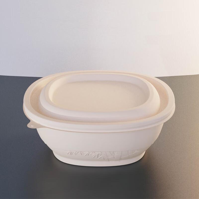 Disposable Corn Starch Square Food Container 450ml