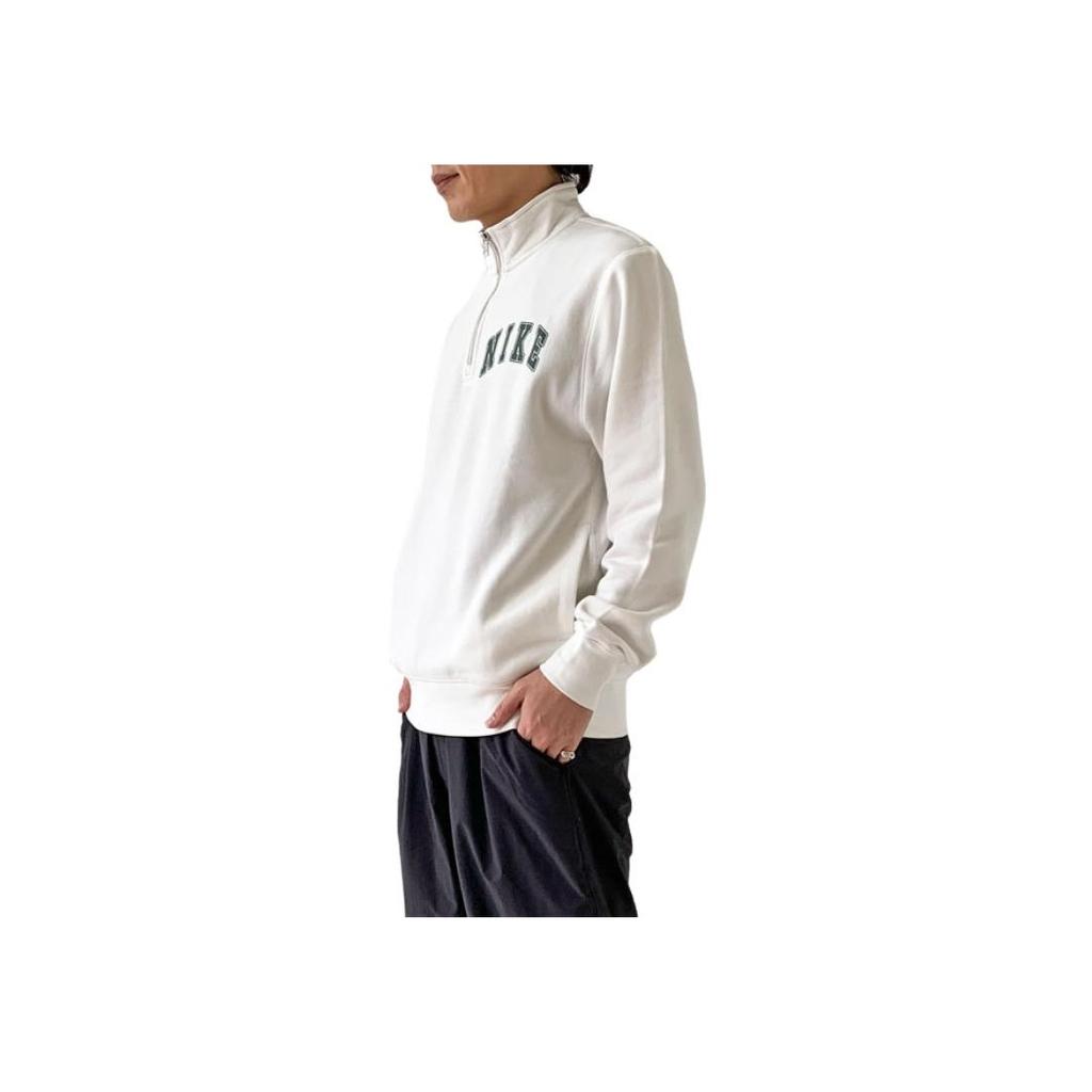 Nike Club Letter Logo Fashion Comfortable Soft Fleece Sweatshirt Men Sweatshirt White FZ0874133