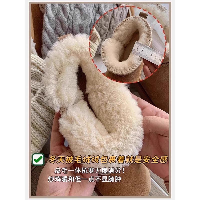Snow Boots Women's Winter 2025 New Fur Integrated Low-top Cotton Shoes Popular Non-slip Short Tube Piled Thickened Cotton Boots